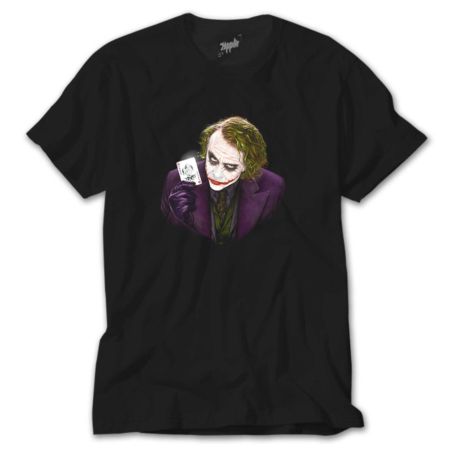 İndirimli Joker Poker Card Siyah Tişört
