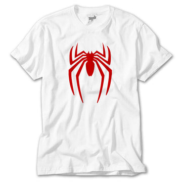 Spiderman Logo Beyaz Tişört