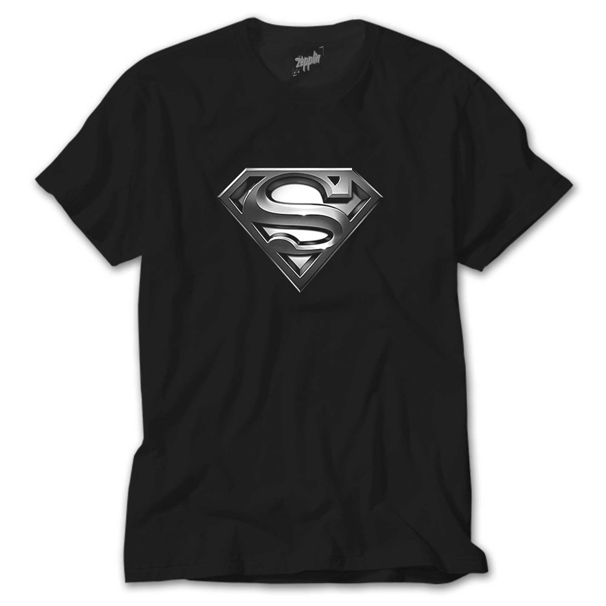 Superman Logo Siyah Tişört