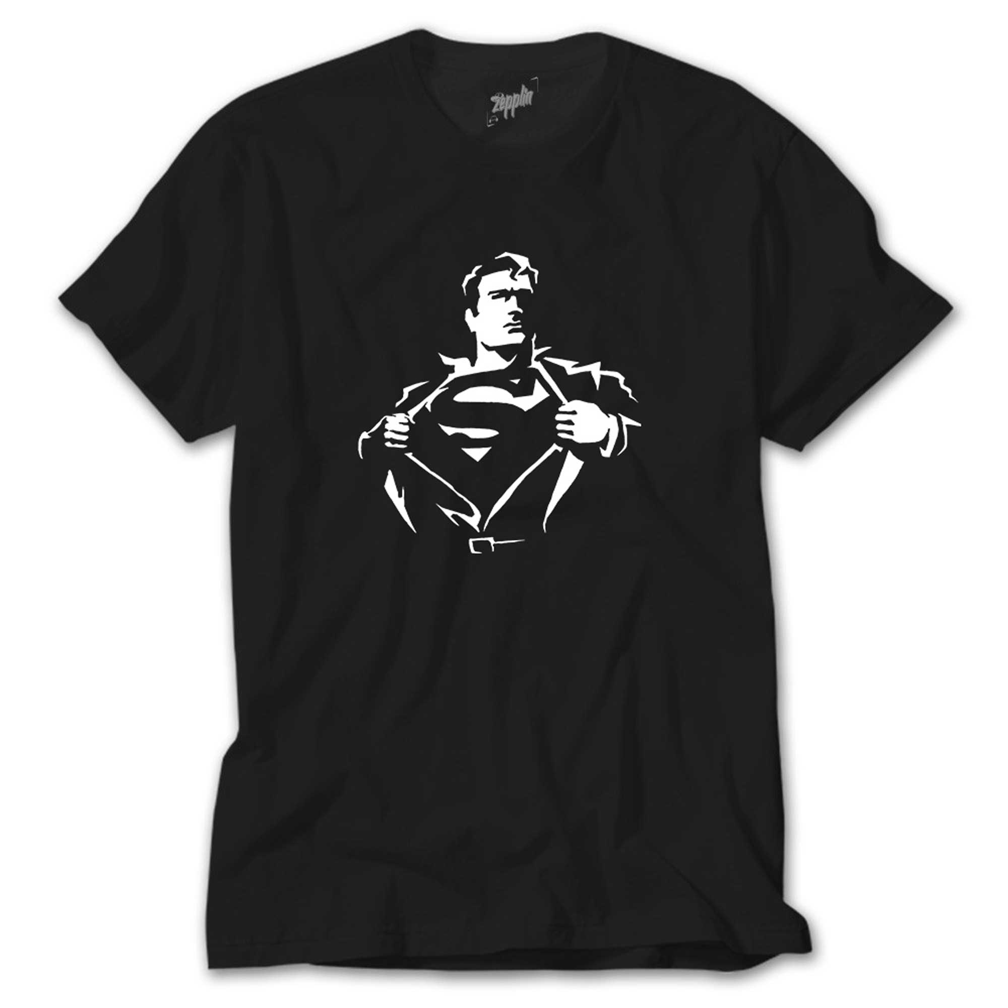 Superman Man Siyah Tişört