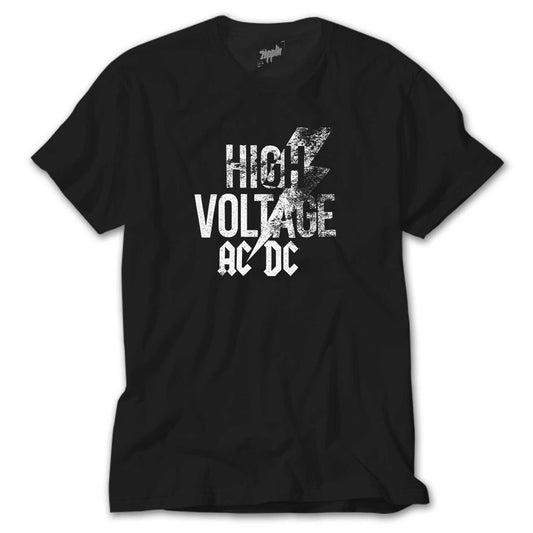 Ac Dc High Voltage Siyah Tişört