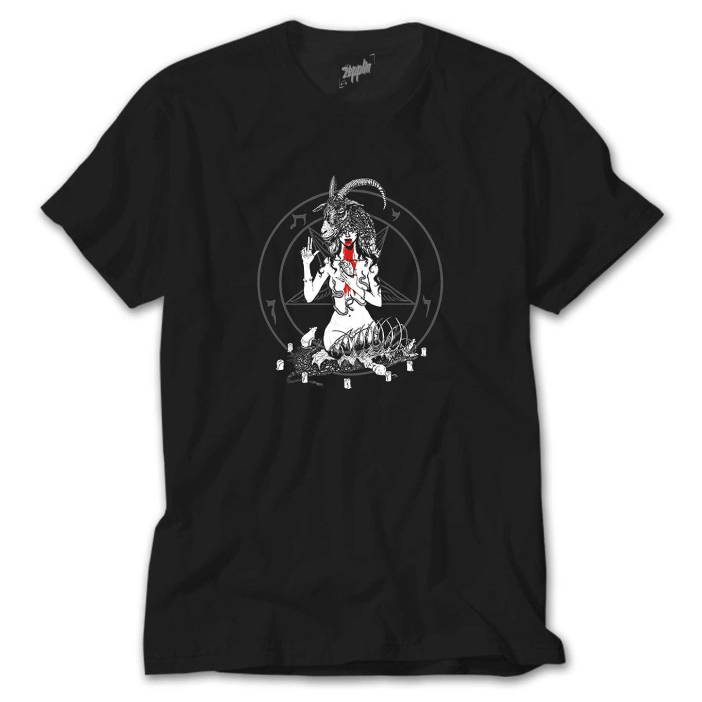 Baphomet Blood Siyah Tişört