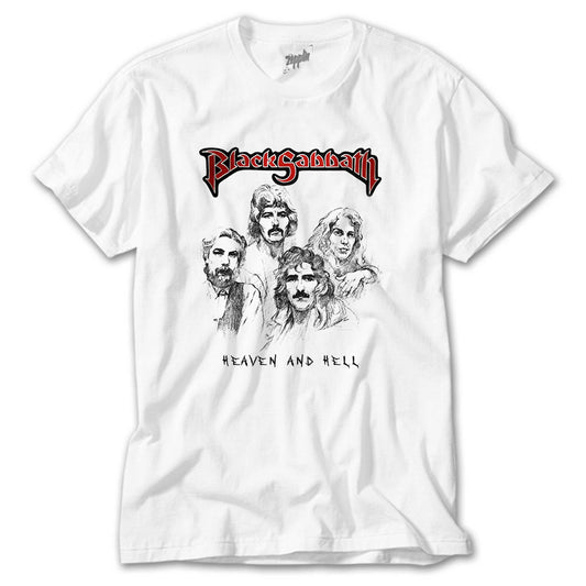 Black Sabbath Heaven And Hell Beyaz Tişört