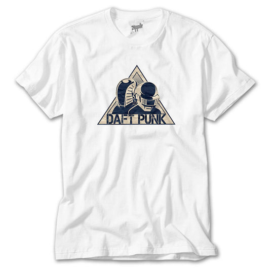Daft Punk Triangle Beyaz Tişört