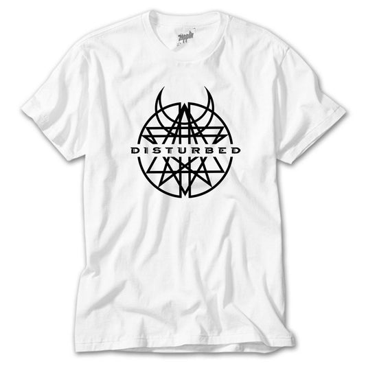 Disturbed Logo Beyaz Tişört