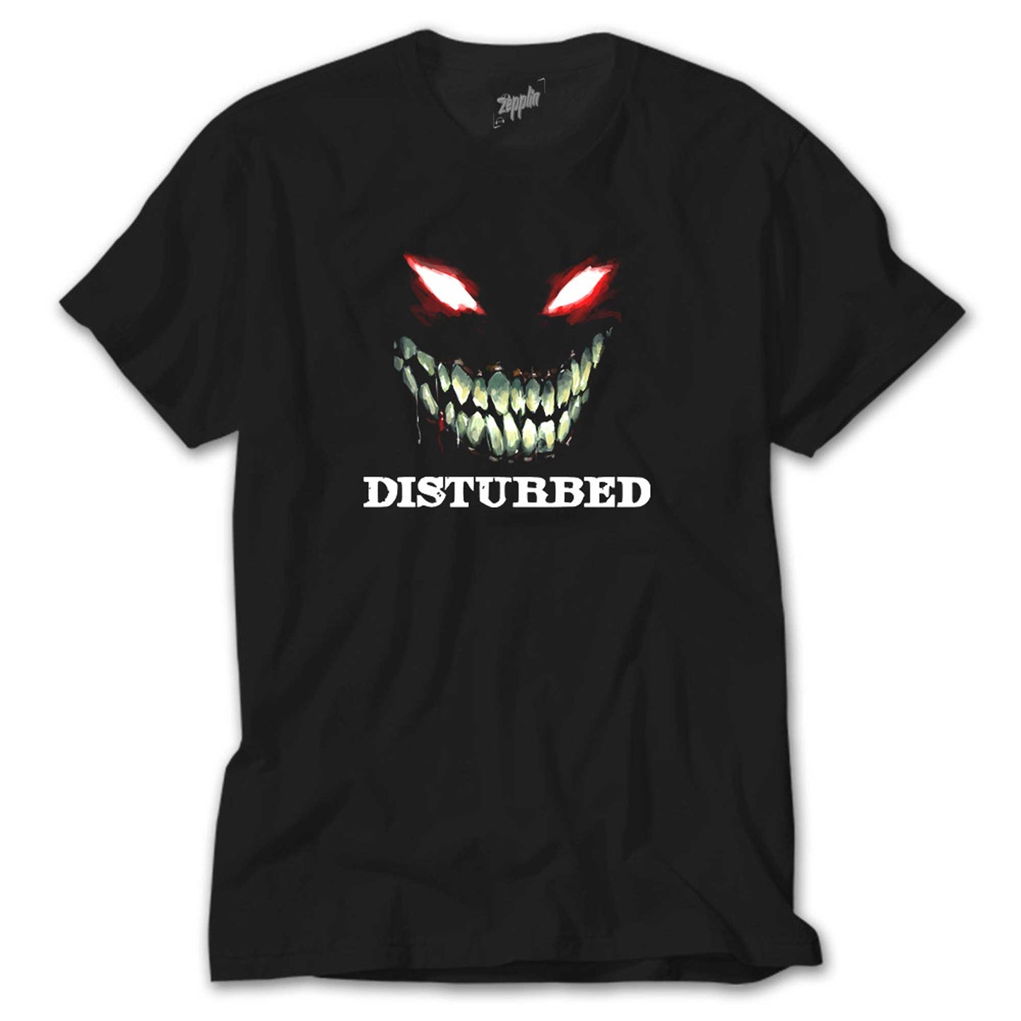 Disturbed Teeth and Eyes Siyah Tişört