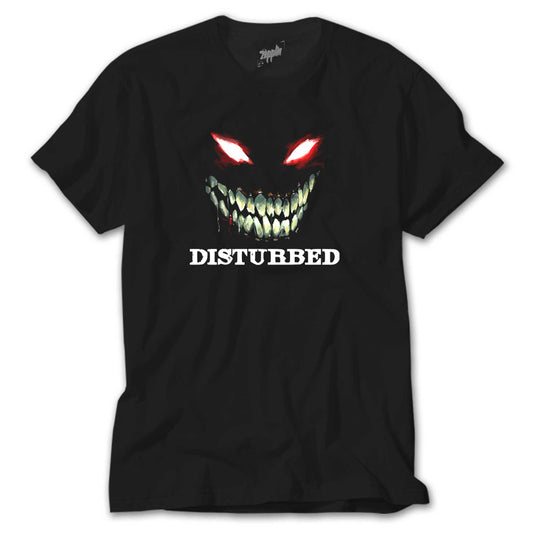 Disturbed Teeth and Eyes Siyah Tişört