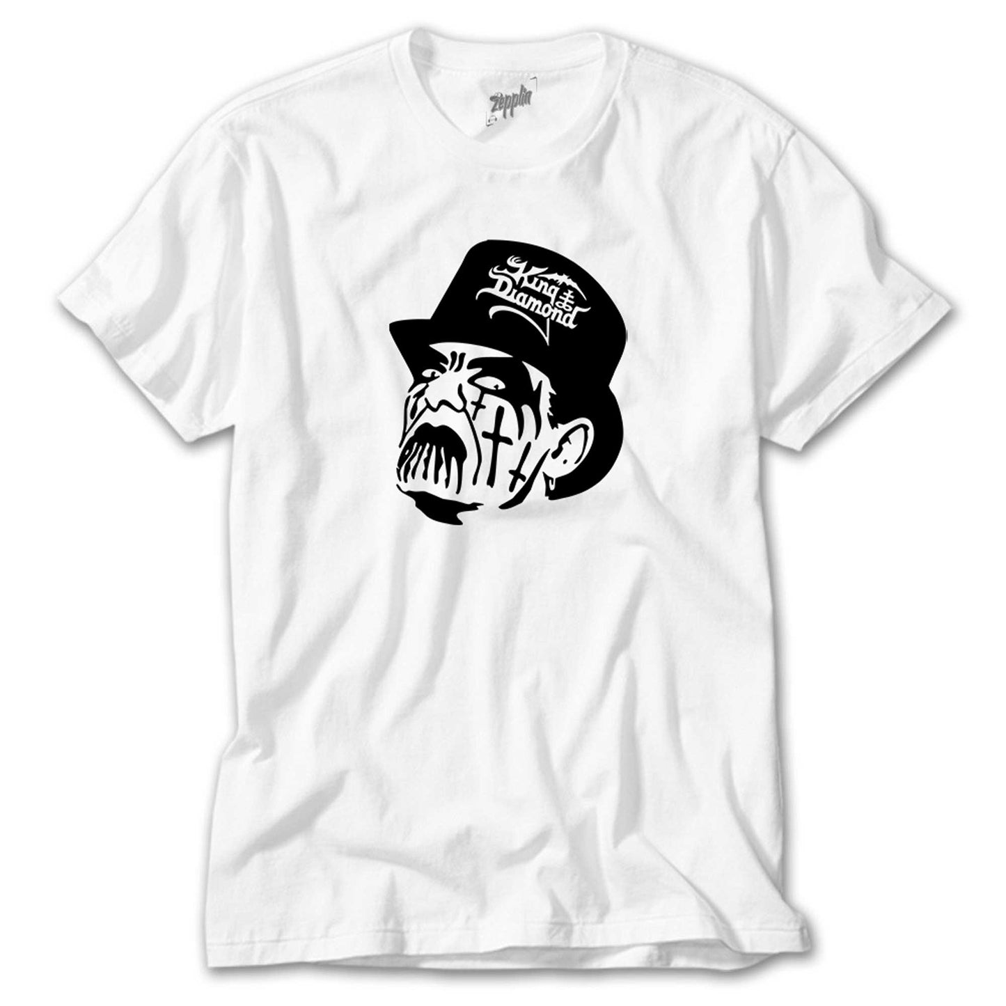 King Diamond Face Beyaz Tişört