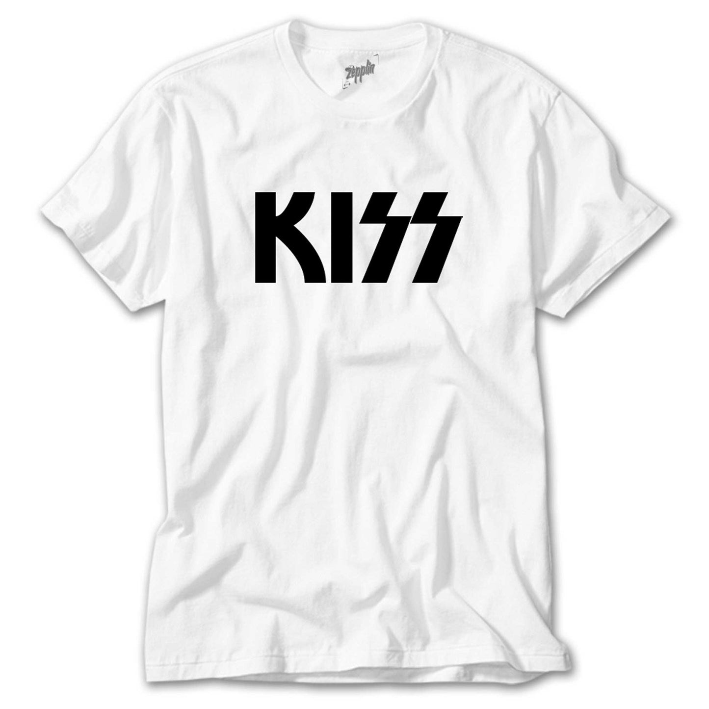 Kiss Logo 2 Beyaz Tişört