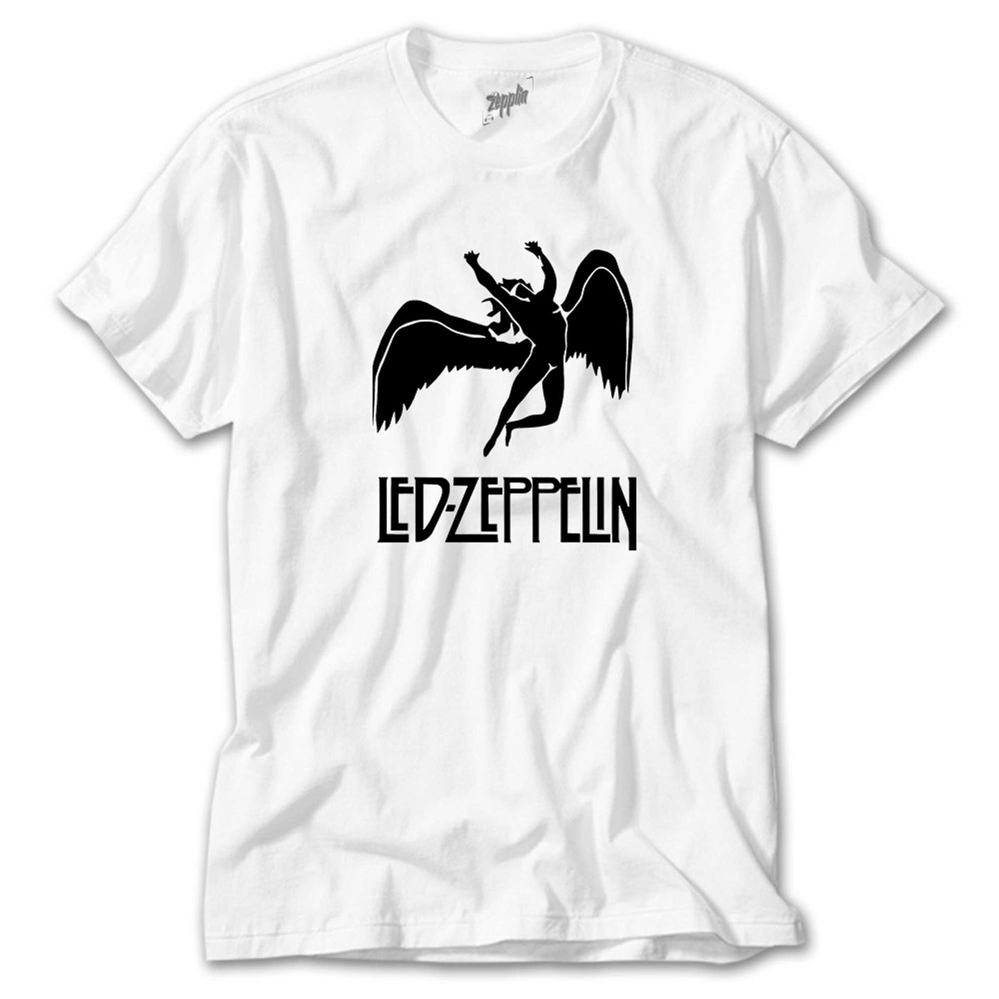 Led Zeppelin Black Angel Beyaz Tişört