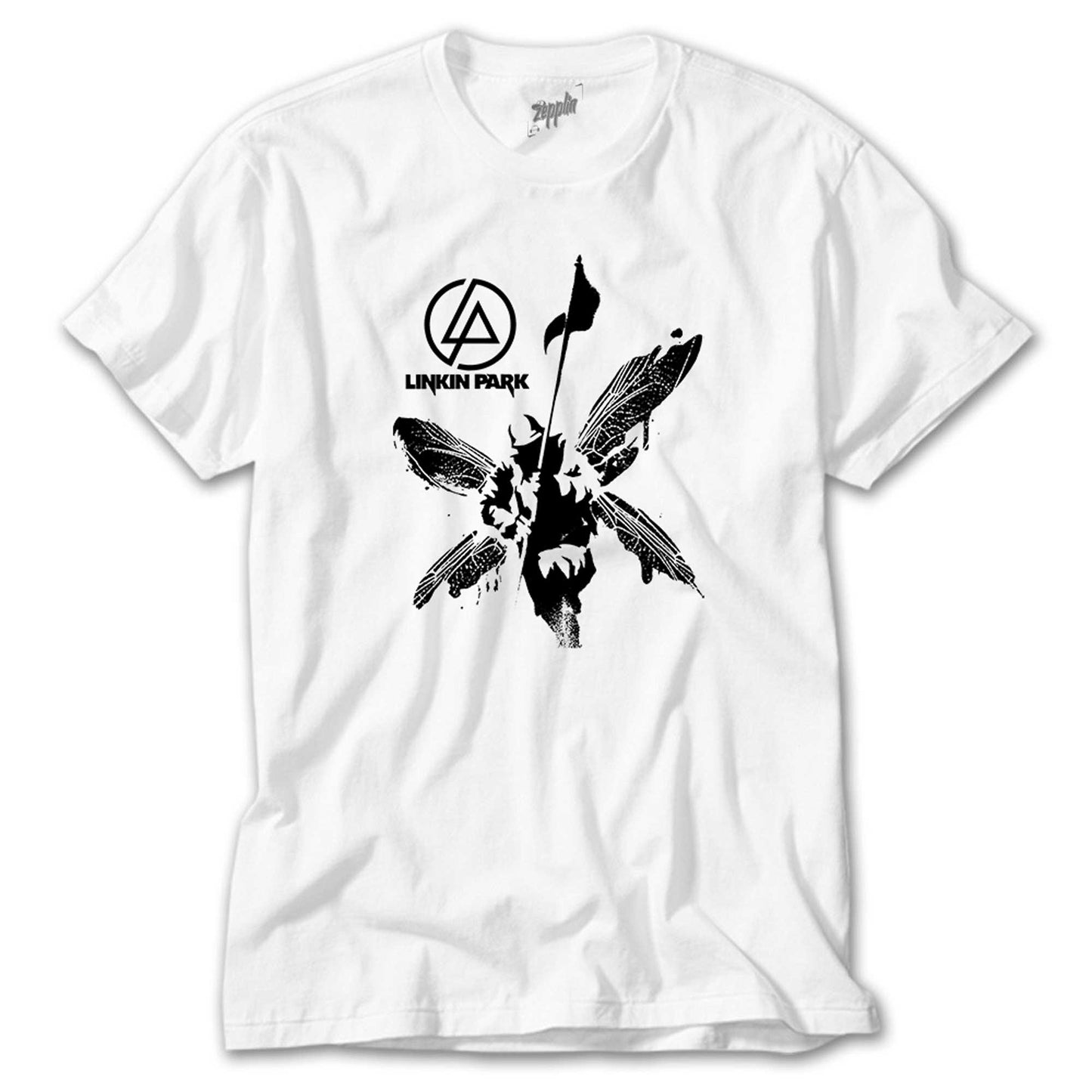 İndirimli Linkin Park Butterfly Beyaz Tişört