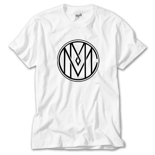 Marilyn Manson Circle Logo Beyaz Tişört