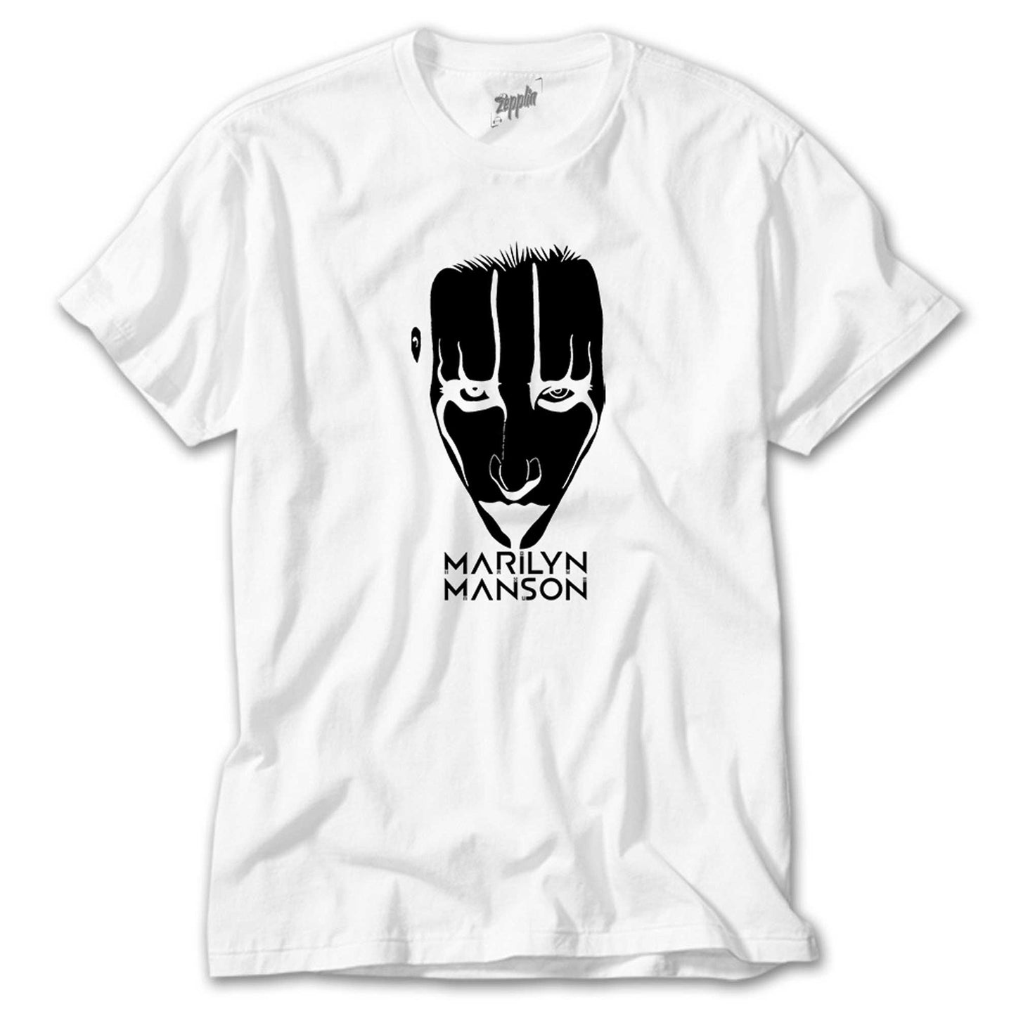 Marilyn Manson Head Beyaz Tişört