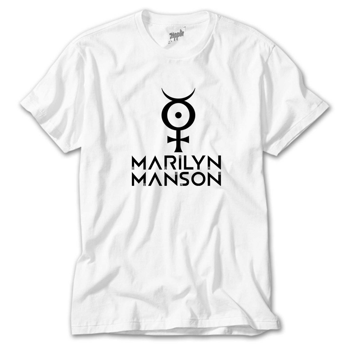 Marilyn Manson Logo 2 Beyaz Tişört