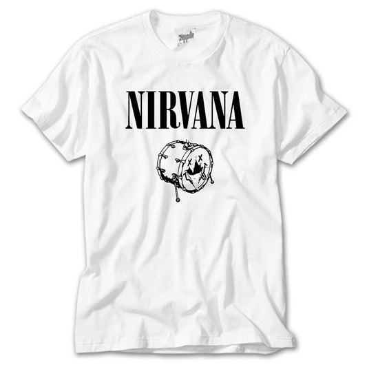 Nirvana Logo Classic Beyaz Tişört