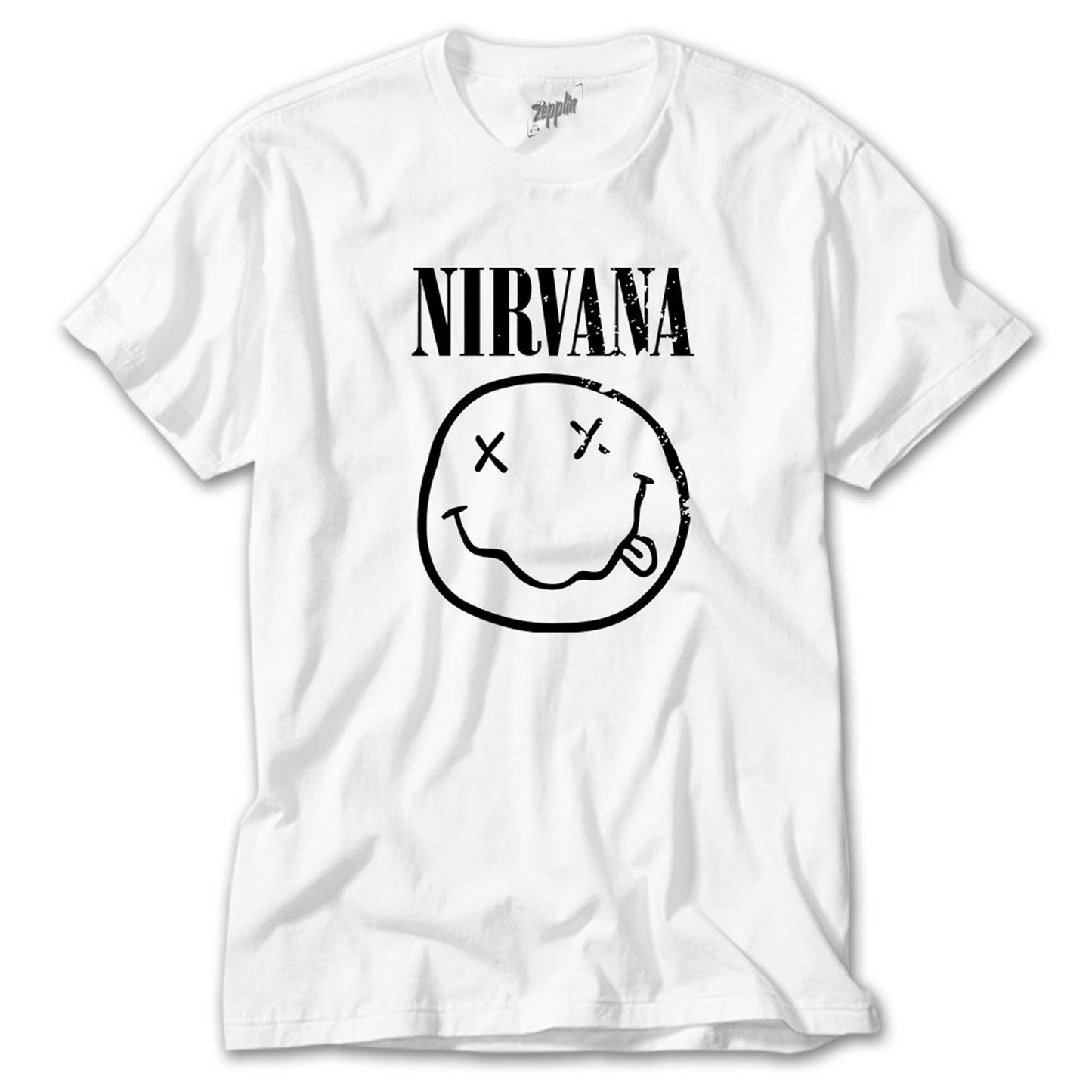 Nirvana Smiley Face Beyaz Tişört