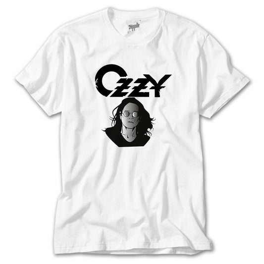 Ozzy Osbounre Head Beyaz Tişört