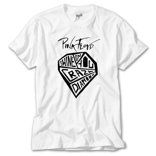 Pink Floyd Crayz Diamond Beyaz Tişört