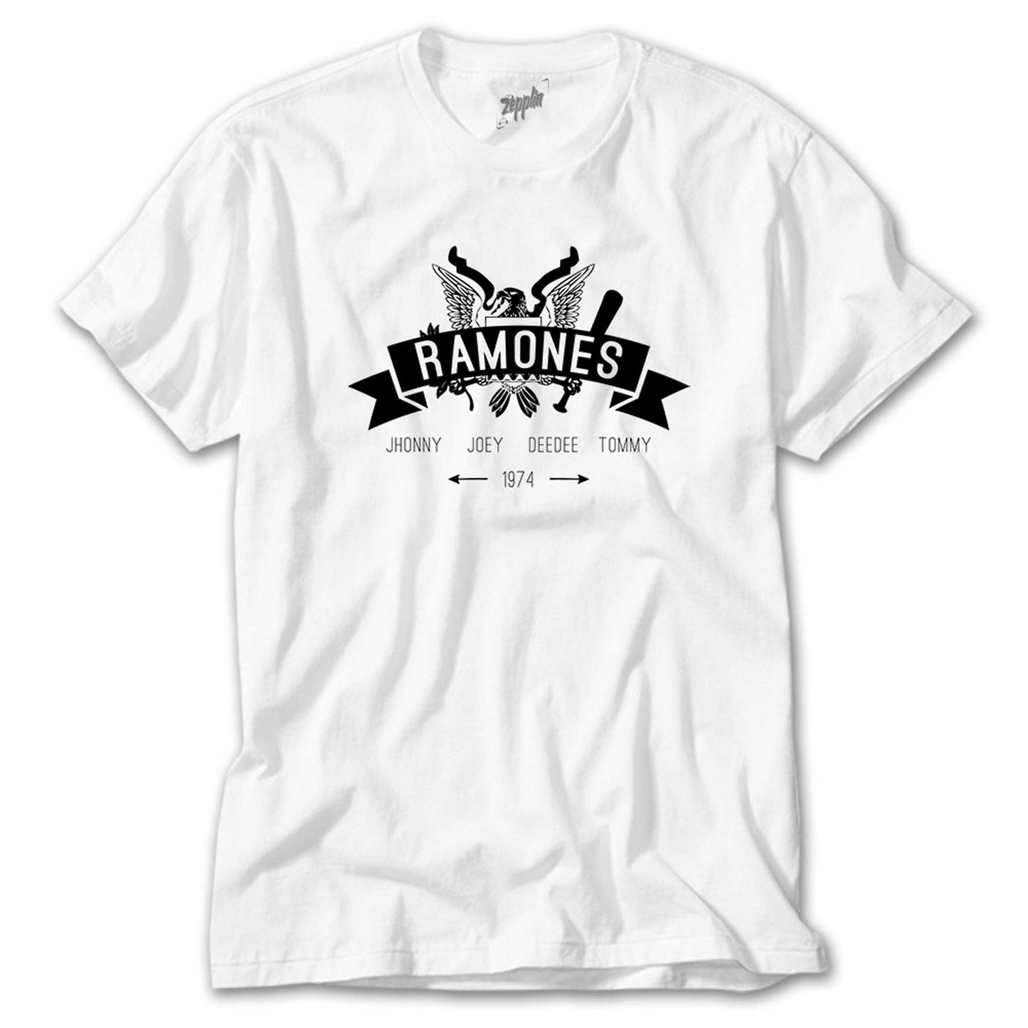 Ramones 1974 Beyaz Tişört