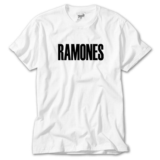 Ramones Text Beyaz Tişört