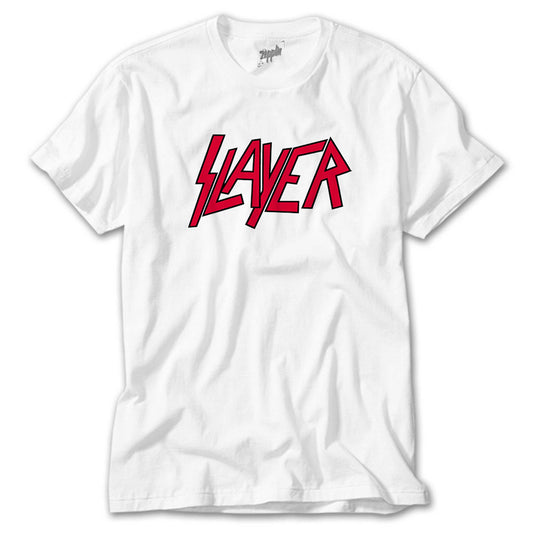 Slayer Logo Classic Beyaz Tişört