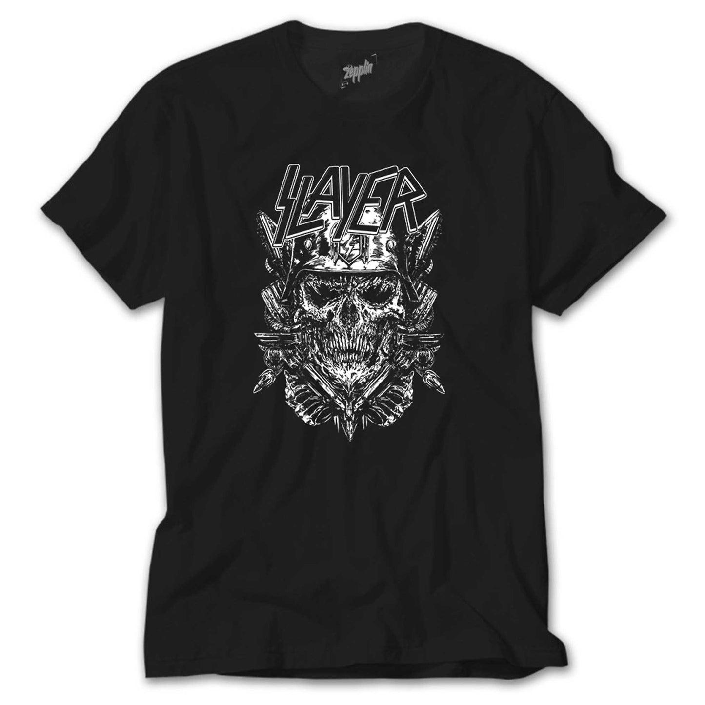 Slayer Soilder Skull Siyah Tişört