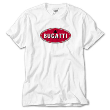 Bugatti 3B Logo Beyaz Tişört