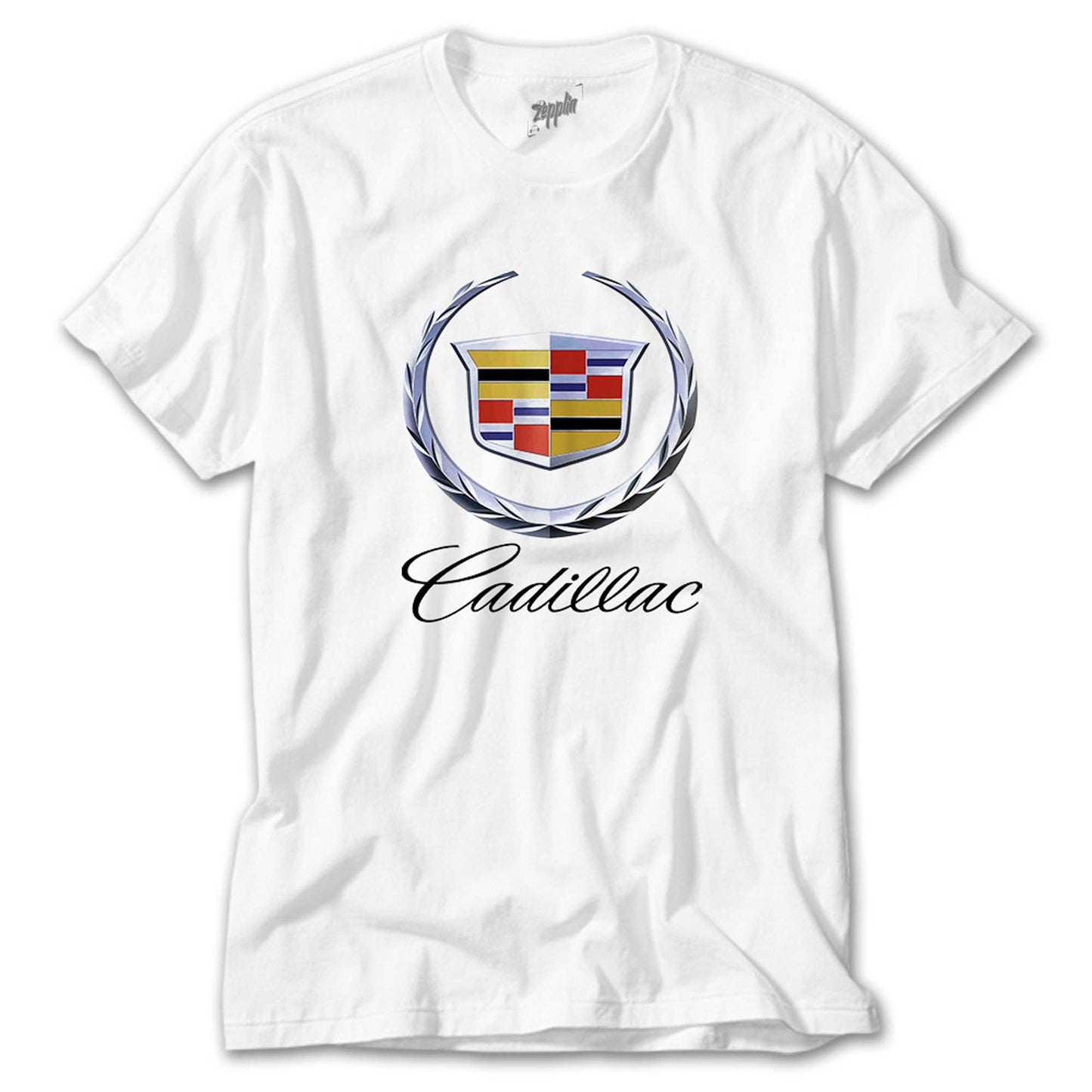 Cadillac Logo Beyaz Tişört