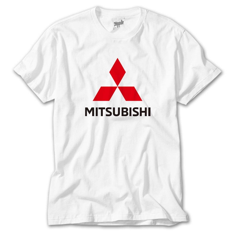 Mitsubishi Logo beyaz tişört