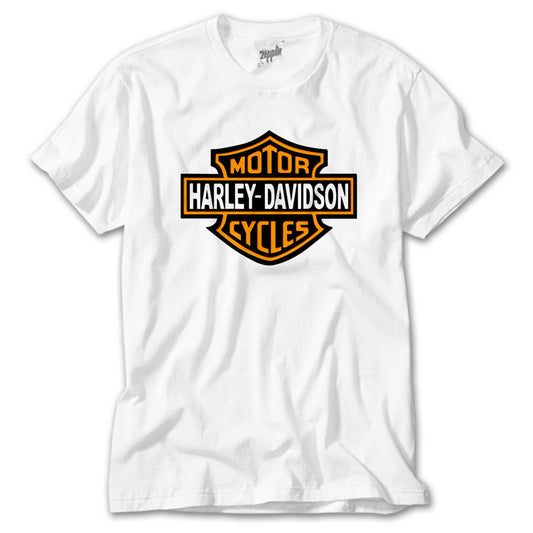 Harley Davidson Logo Beyaz Tişört