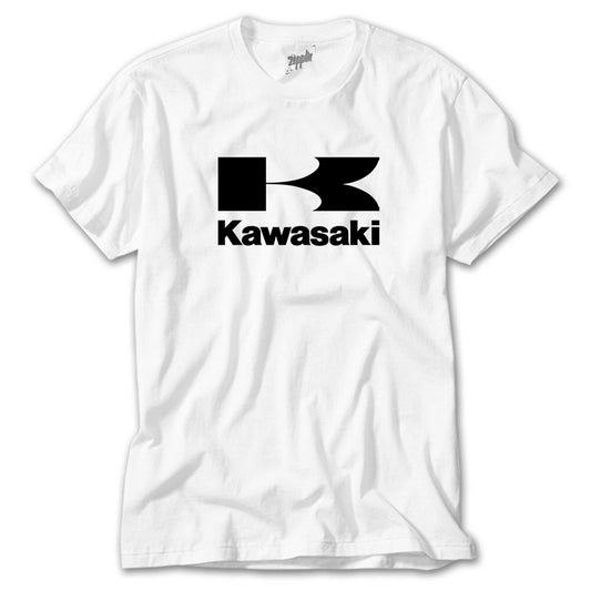 Kawasaki Logo Beyaz Tişört