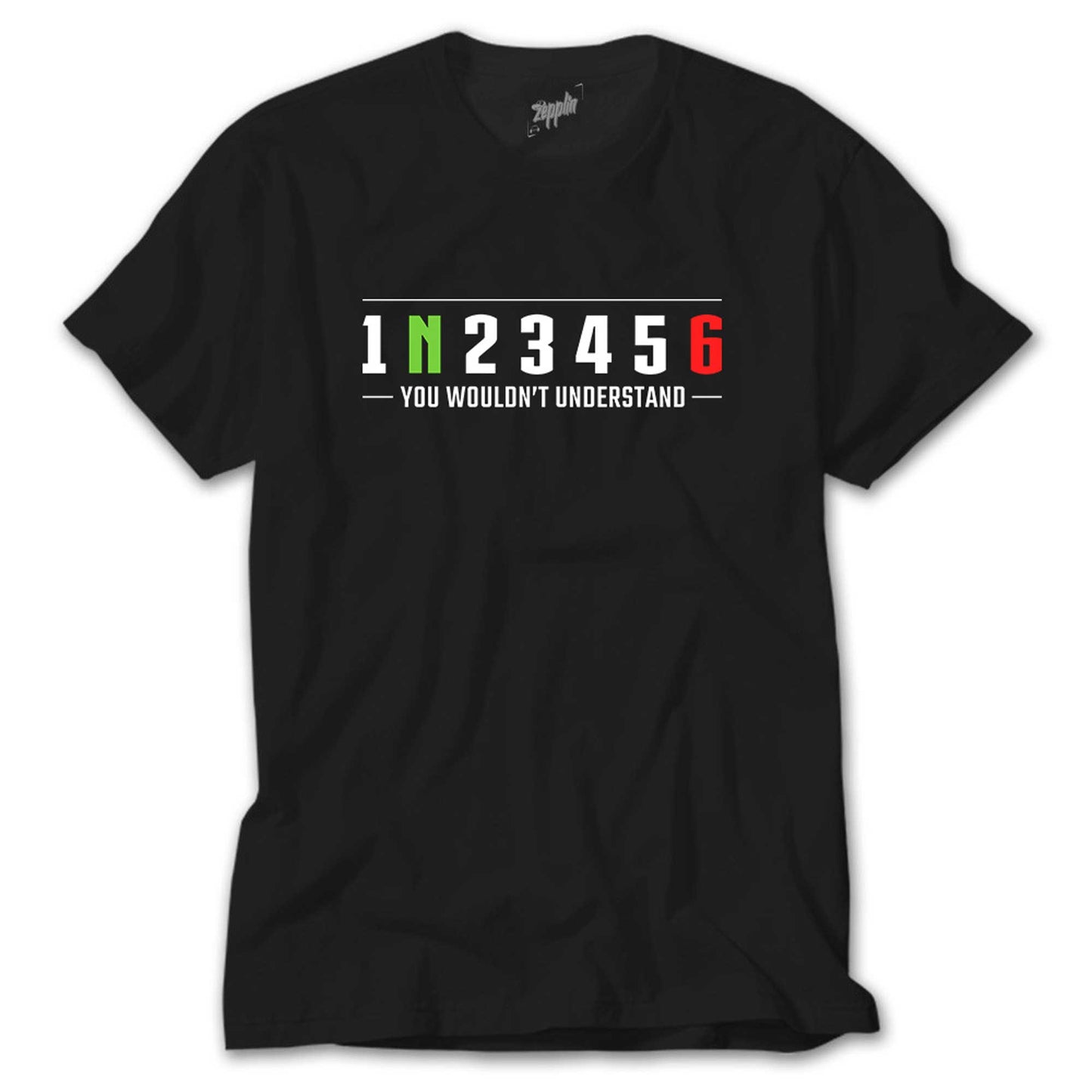 Motocycle Gears Siyah Tişört