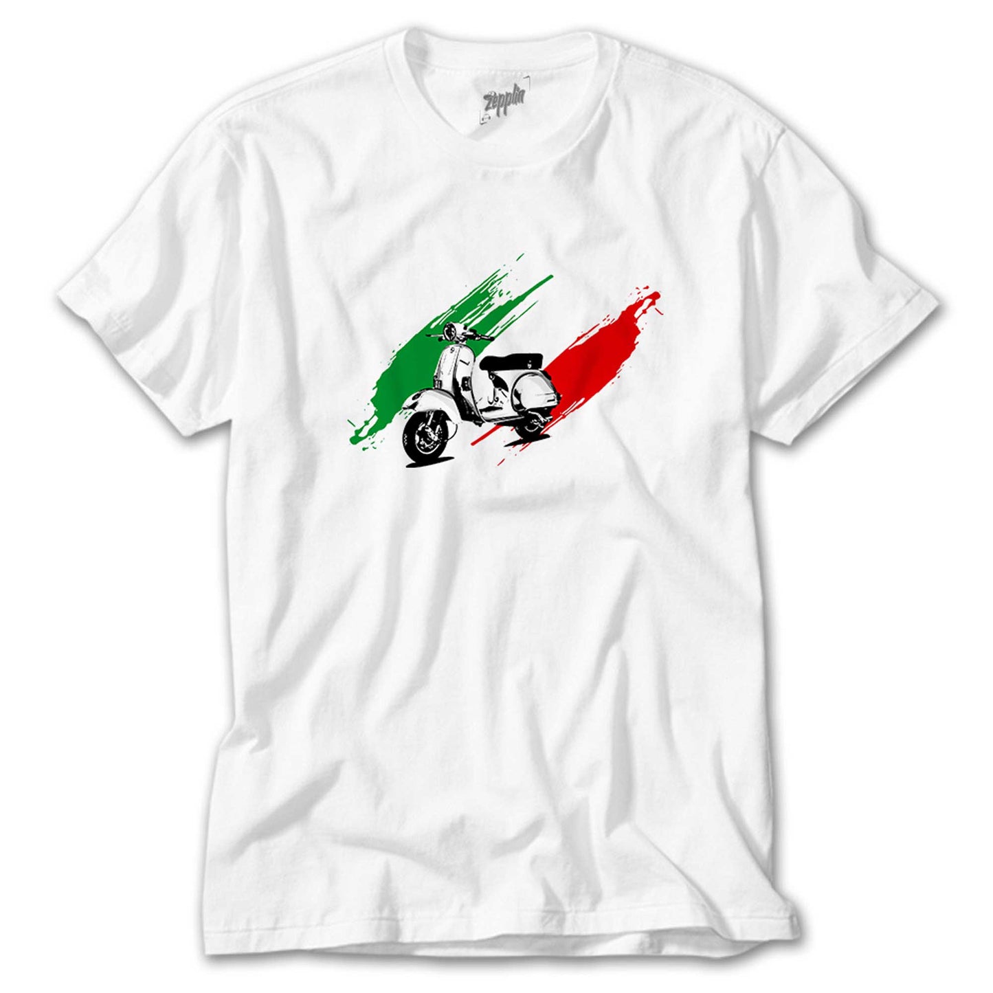 Vespa in Italy Beyaz Tişört