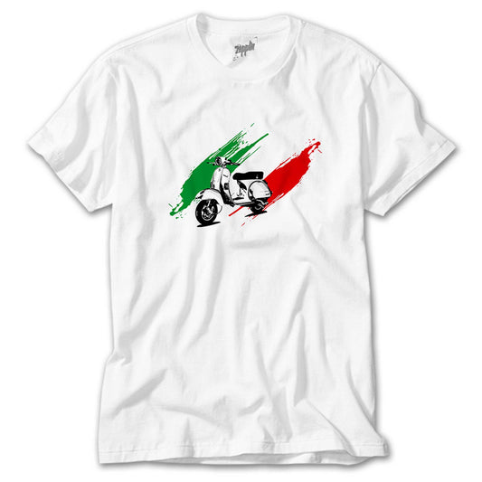Vespa in Italy Beyaz Tişört