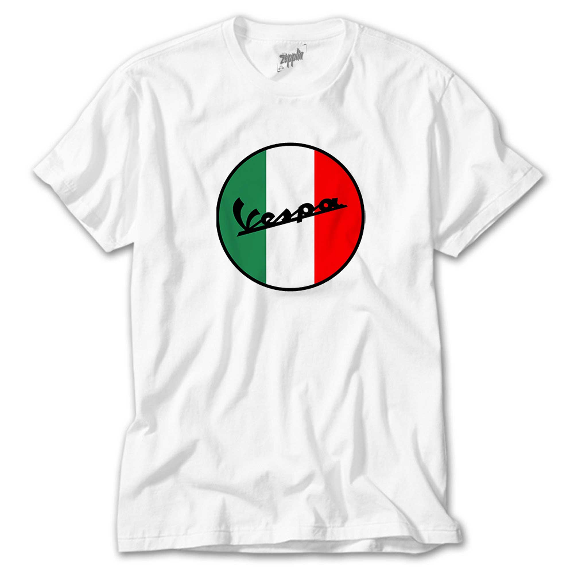 Vespa Logo Beyaz Tişört