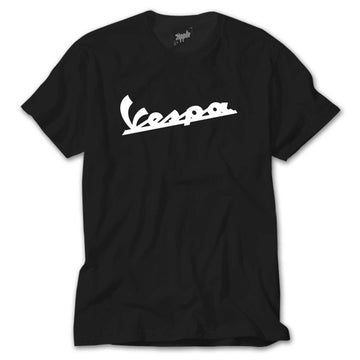 Vespa Logo 3 Siyah Tişört