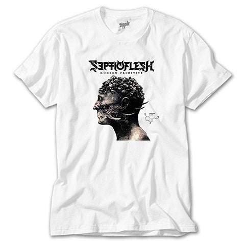 Septicflesh Modern Primitive Beyaz Tişört
