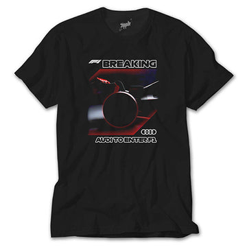 F1 Breaking Siyah Tişört