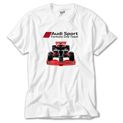 F1 Audi Sport Formula Beyaz Tişört