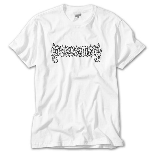 Dissection Logo Beyaz Tişört