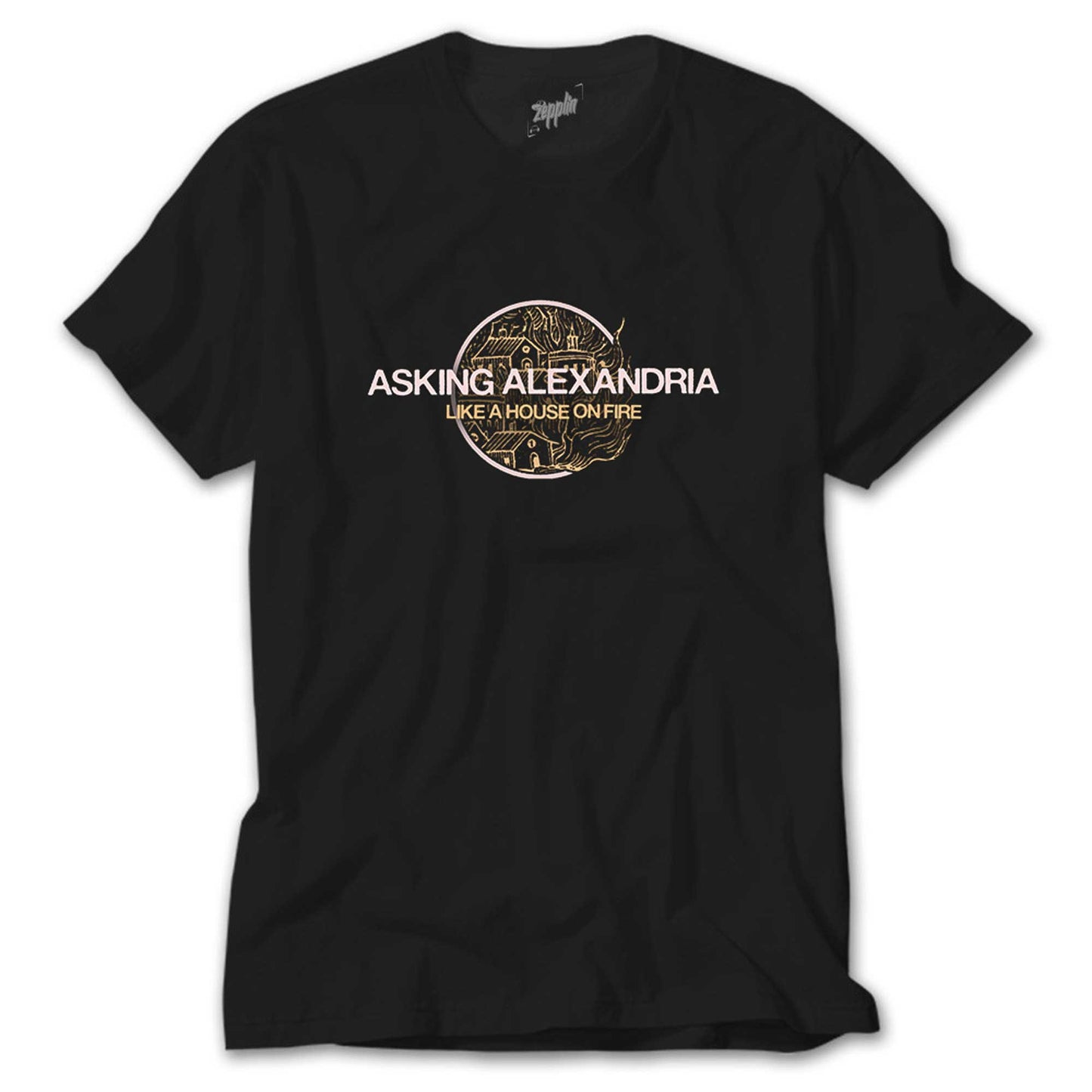 Asking Alexandria Like A House On Fire Siyah Tişört