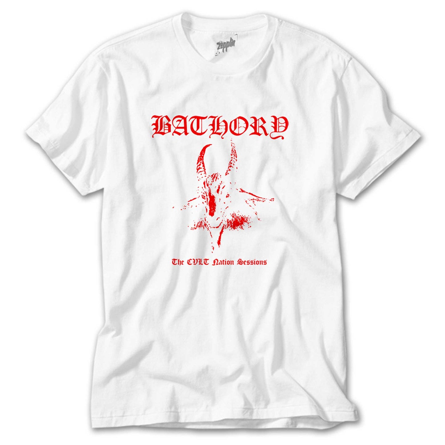 Bathory Black Metal Red Beyaz Tişört