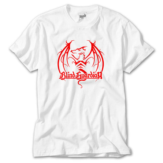 Blind Guardian Dragon Red Beyaz Tişört