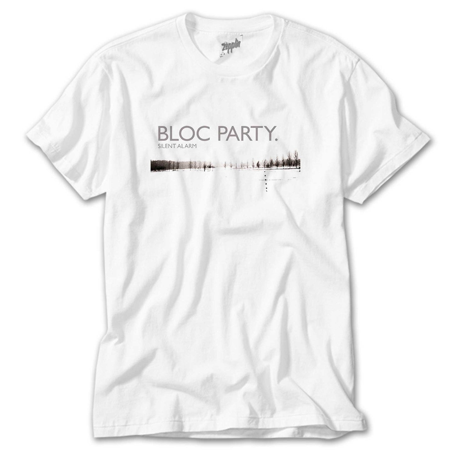 Bloc Party Silent Alarm Beyaz Tişört
