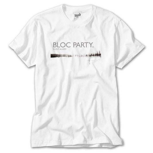 Bloc Party Silent Alarm Beyaz Tişört