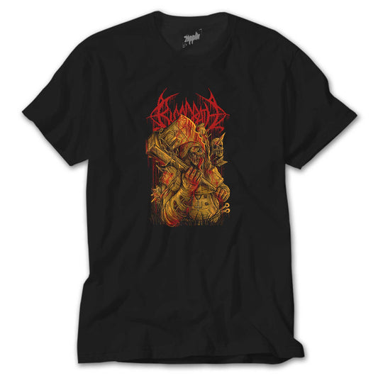 Bloodbath Skull Siyah Tişört