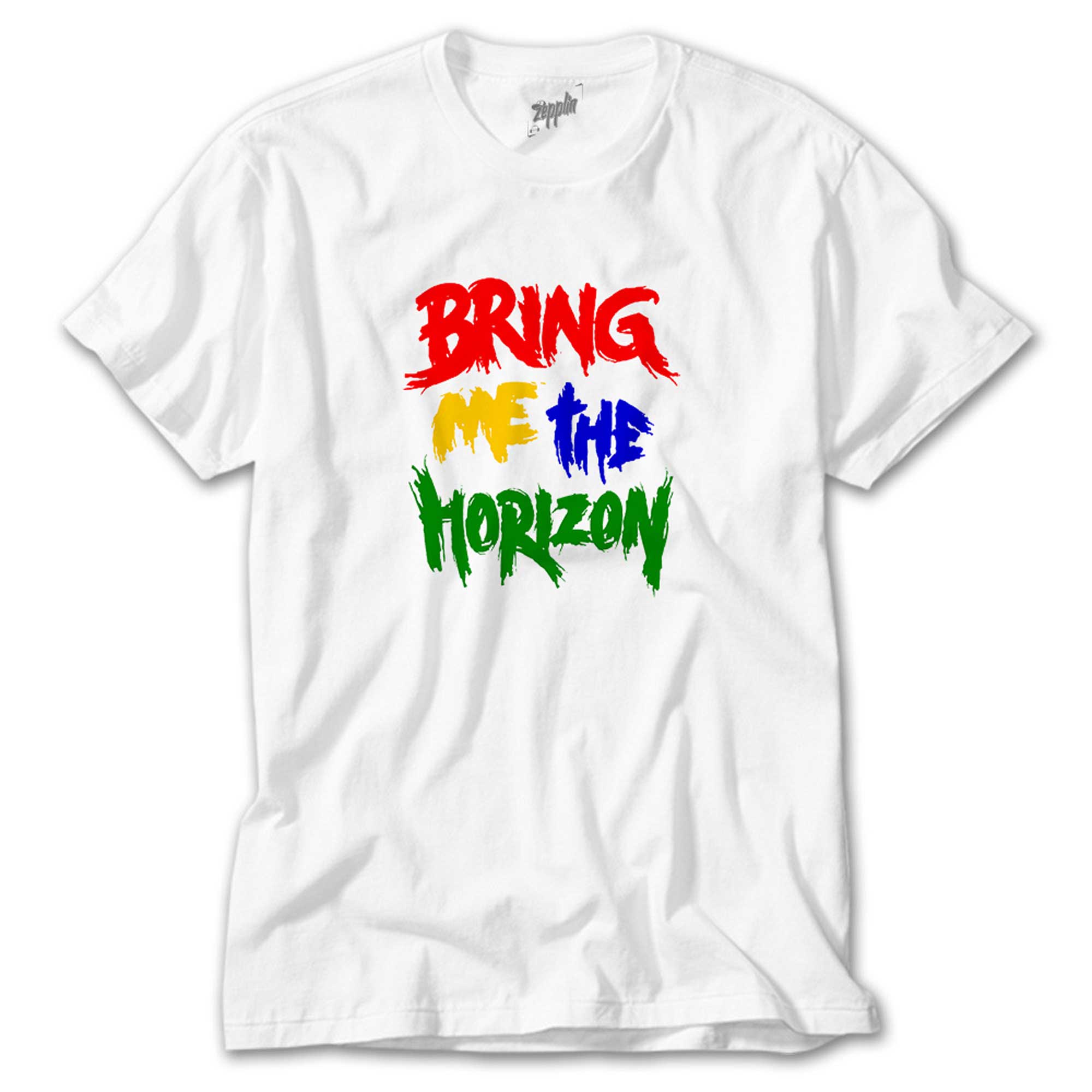 Bring Me The Horizon Rainbow Beyaz Tişört