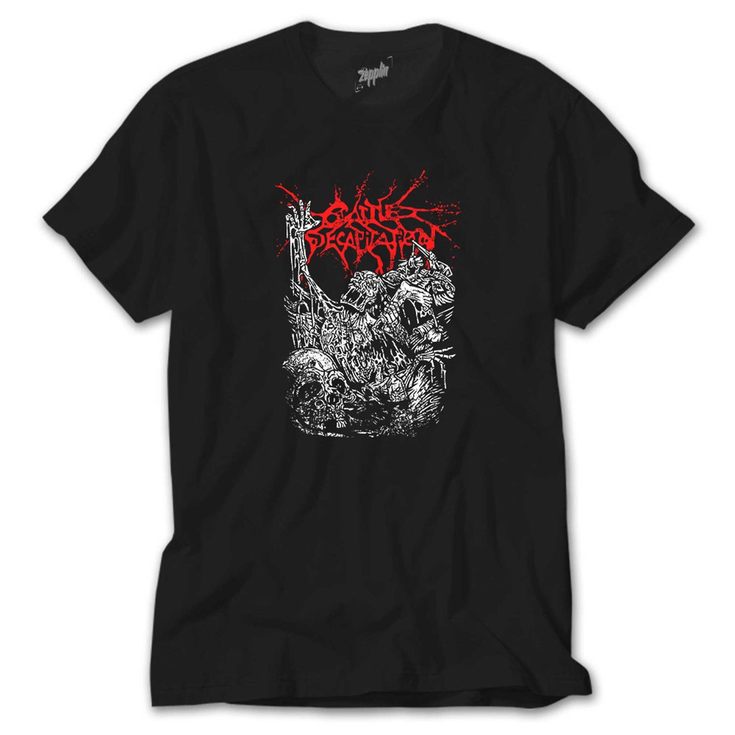 Cattle Decapitation Design Classic Siyah Tişört