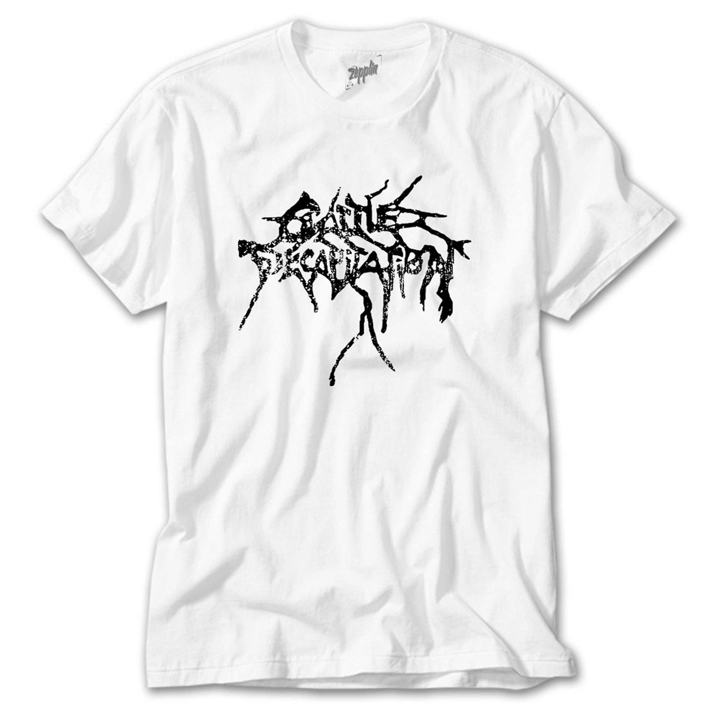 Cattle Decapitation Logo Beyaz Tişört