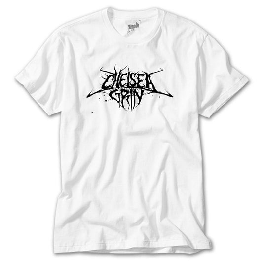 Chelsea Grin Black Logo Beyaz Tişört